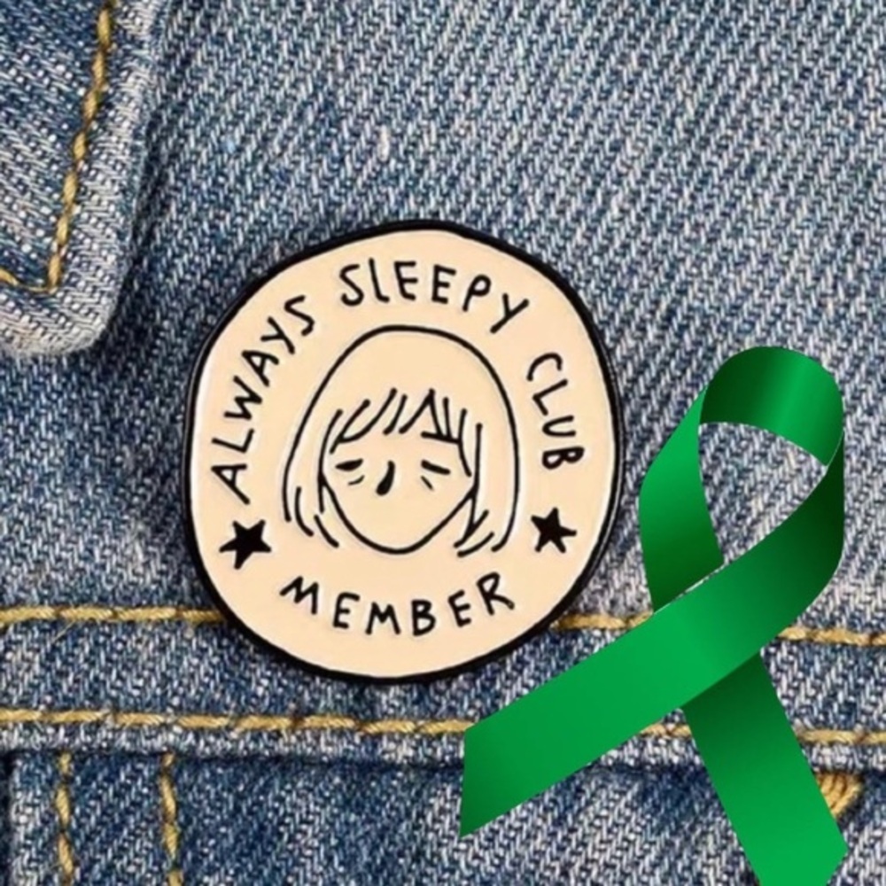 Sleepy x Mental Health Matters colorful enamel cartoon pin lapel brooch